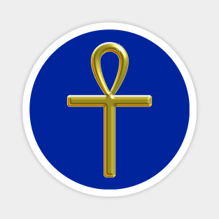 Golden Ankh - Key of Life Magnet